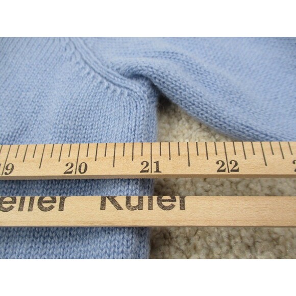 Ralph Lauren Polo Sweater Adult Large L Blue Cashmere V Neck Casual Preppy Mens - Picture 8 of 11